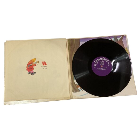 Walt Disney Sorcerer's Apprentice Peter And The Wolf Vinyl Record & Picture Book - Picture 5 of 9